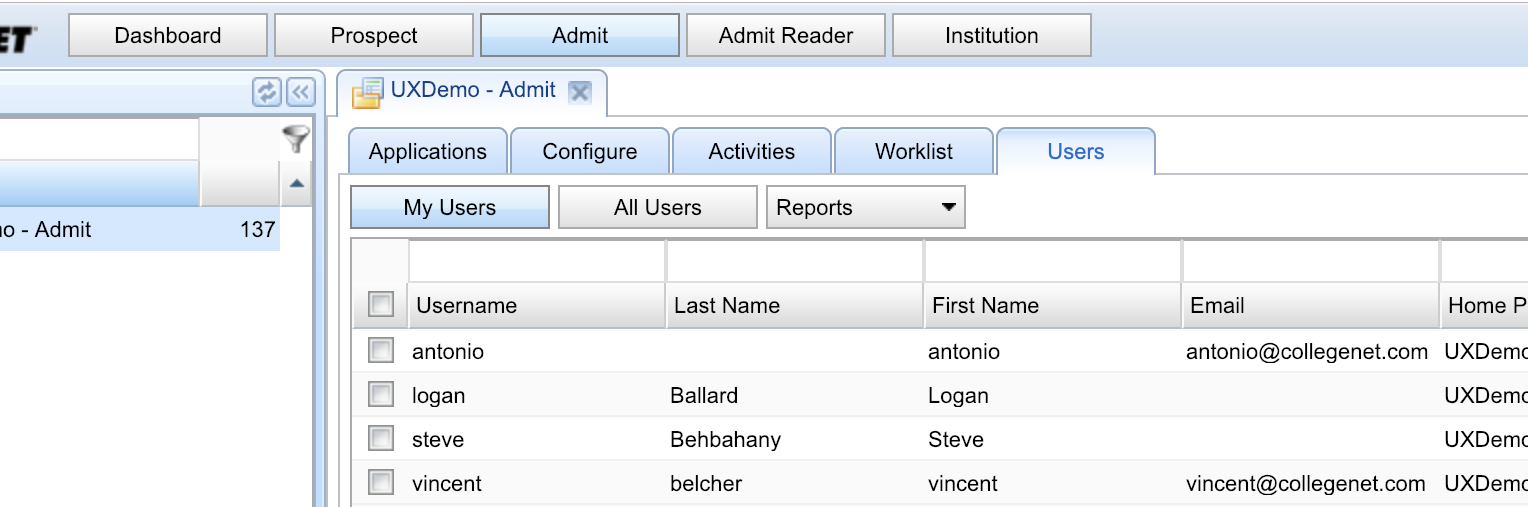 A peek at the legacy interface