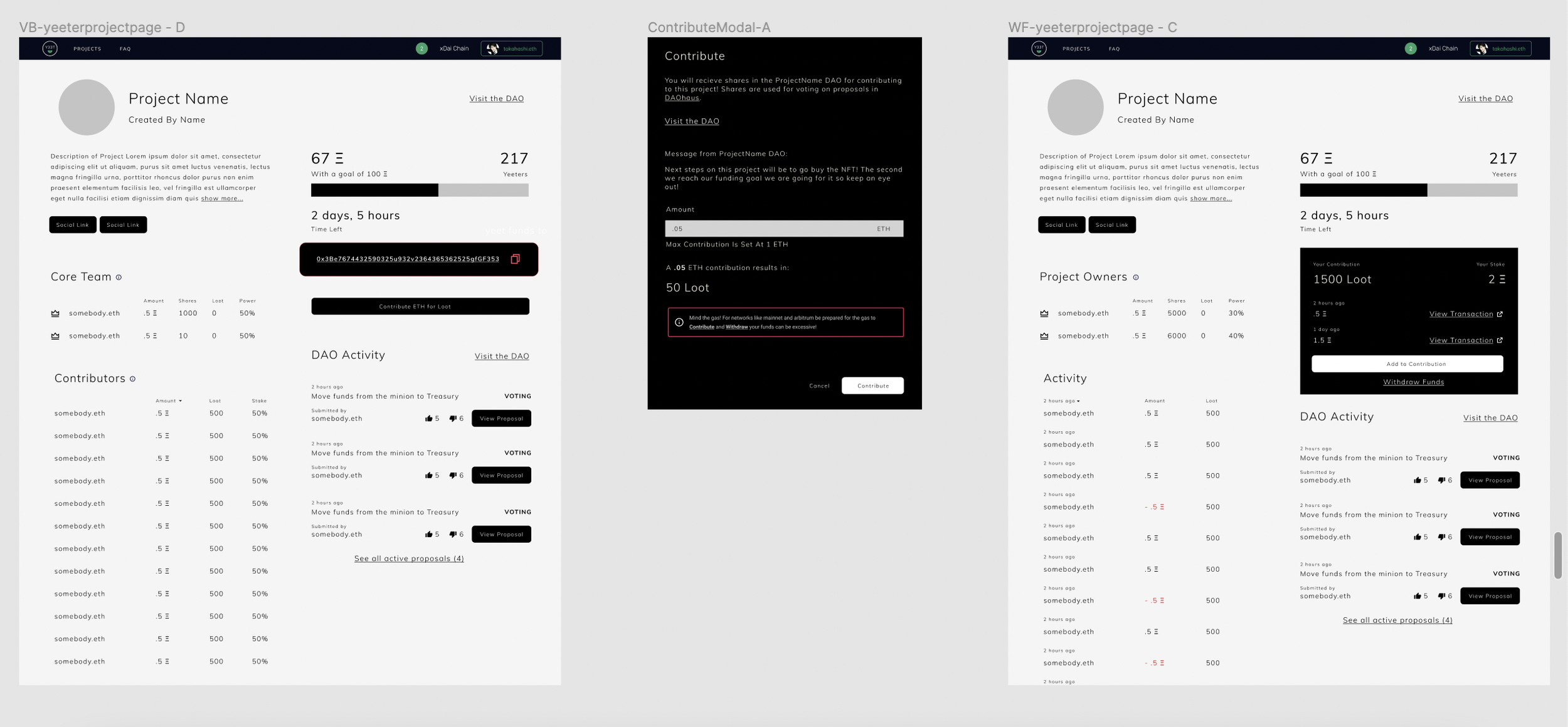 Wireframes